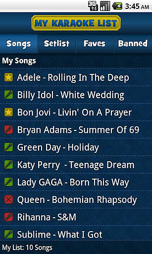 My Karaoke List截图1