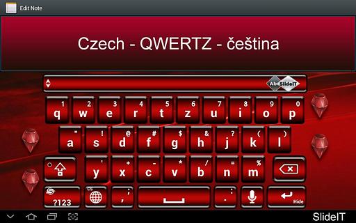 SlideIT Czech QWERTZ Pack截图1