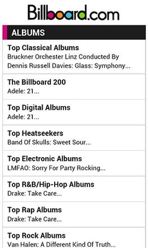Billboard Top 100截图