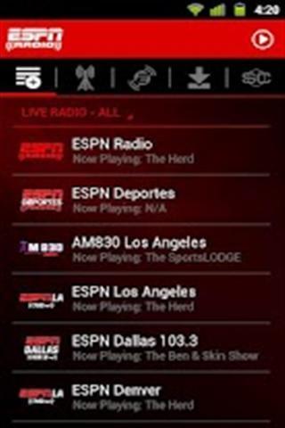 ESPN Radio截图1