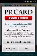 PR Card Renewal Calculator截图2