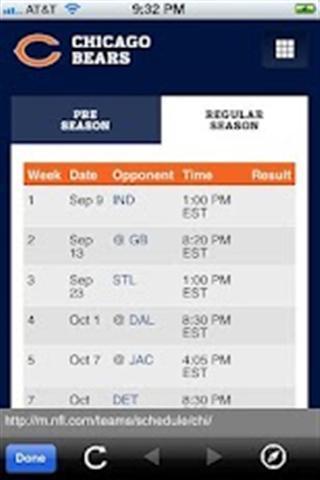 Chicago Bears News & Schedule截图2