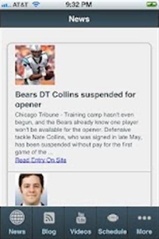 Chicago Bears News & Schedule截图3