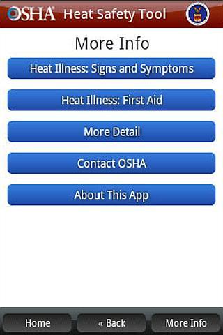 OSHA Heat Safety Tool截图1