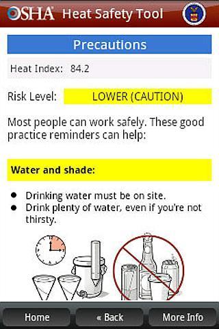 OSHA Heat Safety Tool截图2