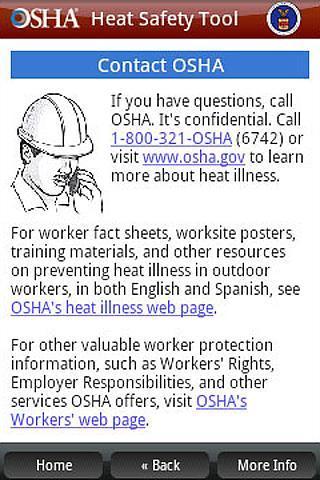 OSHA Heat Safety Tool截图4