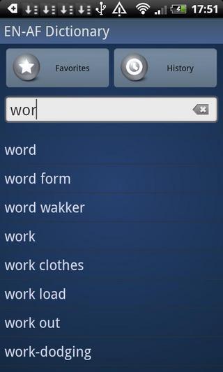 EN-AF Dictionary截图3