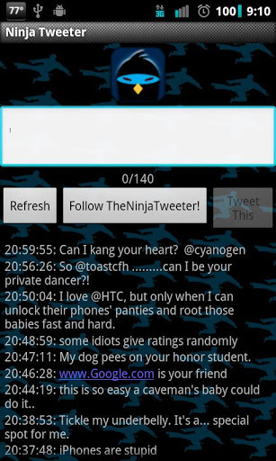 Ninja Tweeter!截图2