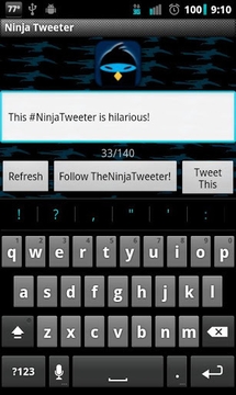 Ninja Tweeter!截图