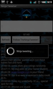Ninja Tweeter!截图