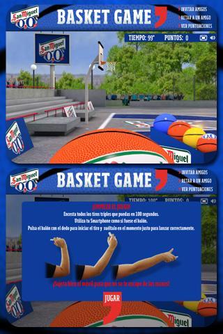 San Miguel 0,0 Basket Game截图2