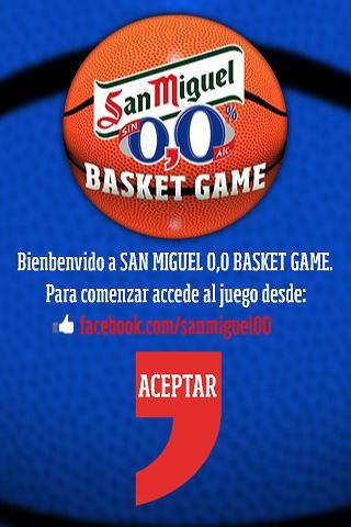 San Miguel 0,0 Basket Game截图3