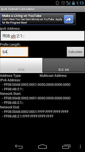 ipv6 Subnet Calculator截图2