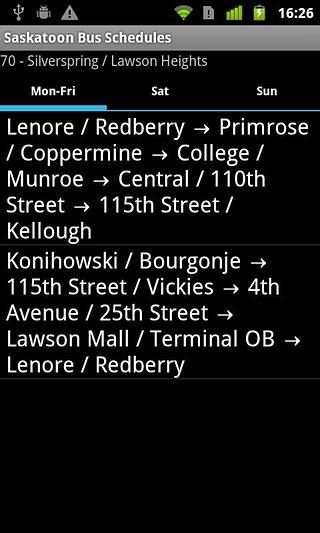 Saskatoon Bus Schedules截图3
