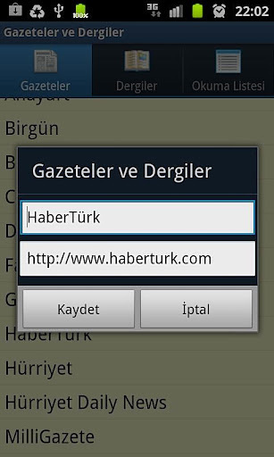 Gazeteler ve Dergiler截图4