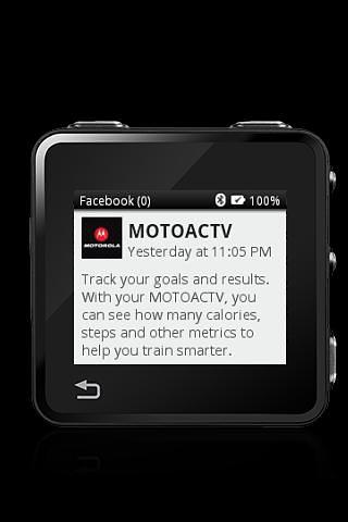 MOTOACTV plugin for Facebook.截图1