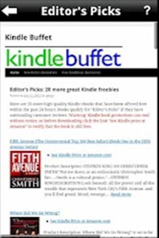 Kindle Buffet - Free eBooks截图1