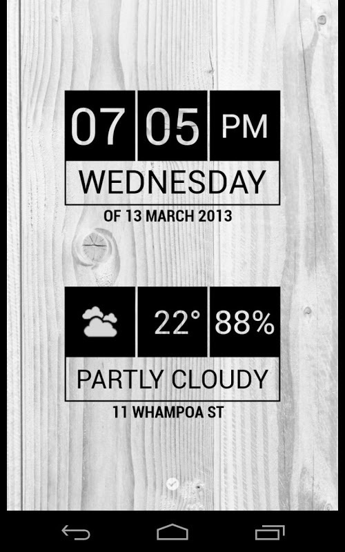 Minimal Date & Clock UCCW Theme截图1