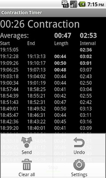 分娩收缩计时器 Contraction Timer截图