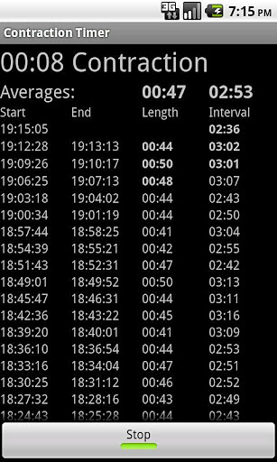 分娩收缩计时器 Contraction Timer截图9