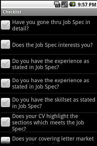 Job Interview Checklist截图2