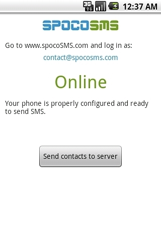 SpocoSMS -write SMS in browser截图1