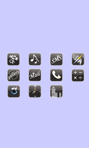 CUKI Theme Black Luxury Icon截图4