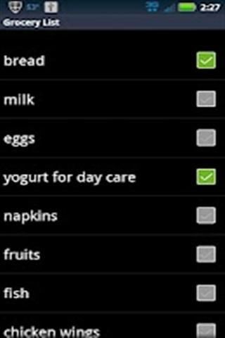 Grocery List截图3