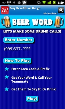 Beer Word (Drinking Game)截图