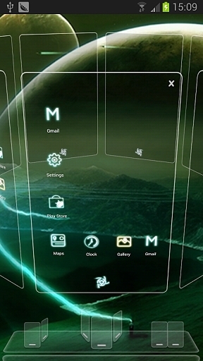 Galaxy Next桌面3D主题截图3