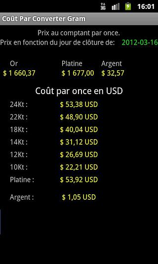 Cost Per Gram Converter截图1