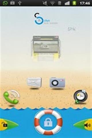 Water Theme For Active Lock Screen截图3