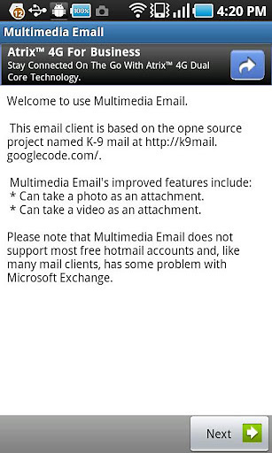 Multimedia Email Client截图4