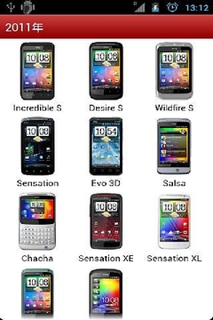 HTC手机图鉴截图