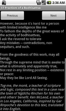 37 Practices of a Bodhisat截图