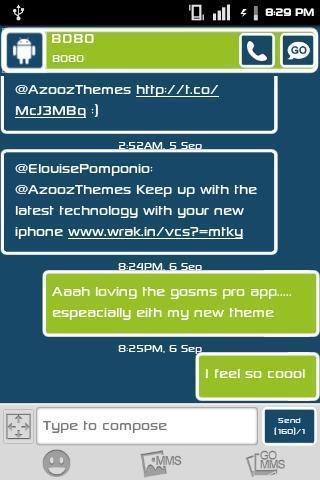 GOSMS Pure Android Theme截图3