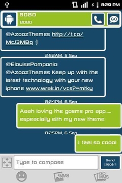 GOSMS Pure Android Theme截图