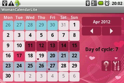 Woman Calendar Lite. Menstrual截图1