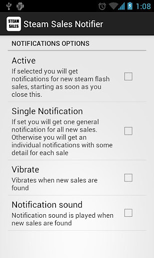 Steam Flash Sales Notifier截图1