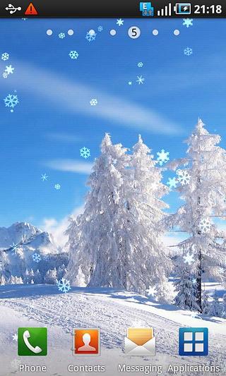 Photo Snow Live Wallpaper截图1