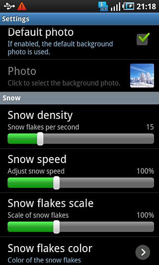 Photo Snow Live Wallpaper截图2