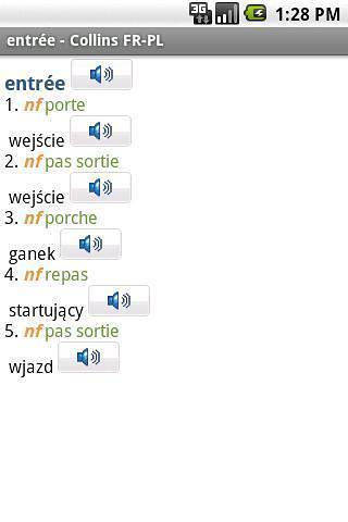 迷你柯林斯字典:法语波兰语截图3