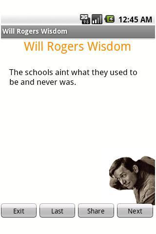 Will Rogers Wisdom截图1