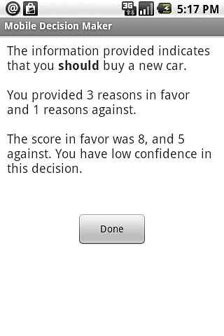 Mobile Decision Maker截图2