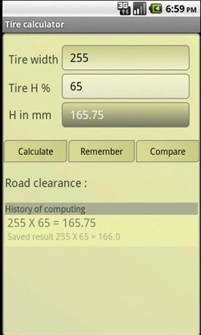 轮胎大小计算器截图2