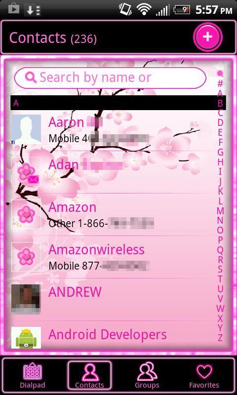 GO Contacts Pink Cherry Blossom截图1
