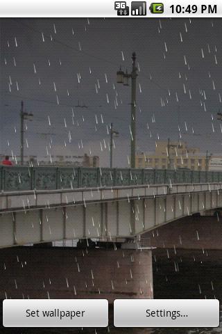 阴沉下雨天透明感动态壁纸截图1