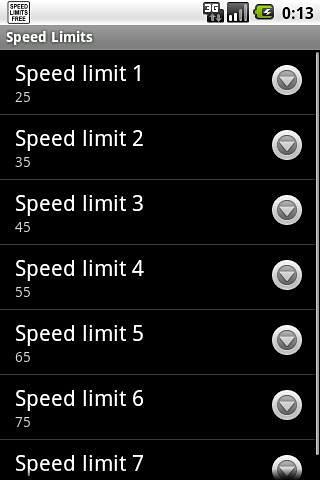 My Speed Limits Free截图1