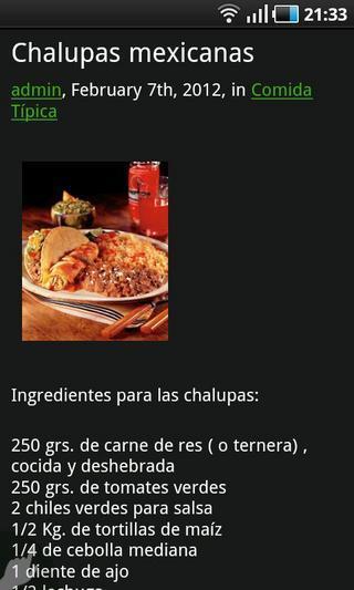 Comidas de Mexico截图1