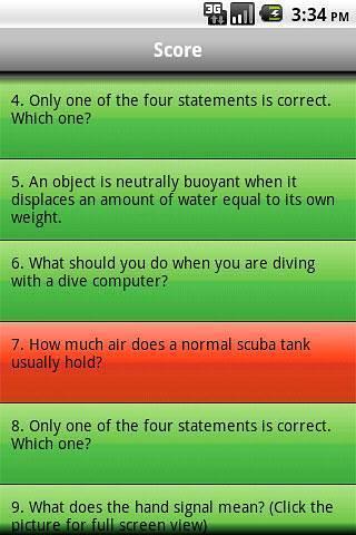 Scuba Exam Lite截图2